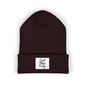 Cozy Embroidered Beanie for Winter Adventures, Fashionable Cuffed Hat for Outdoor Lovers