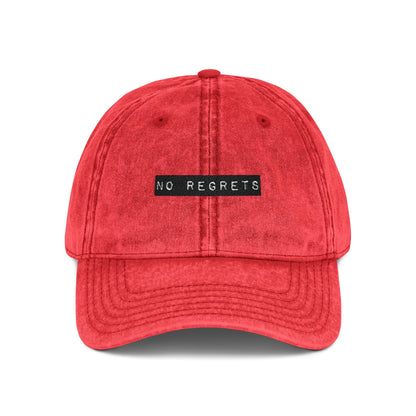 Embroidered "No Regrets" Dad Hat