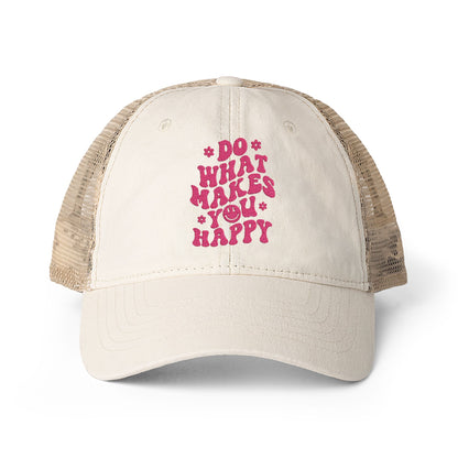Women's Washed Mesh-Back Cap